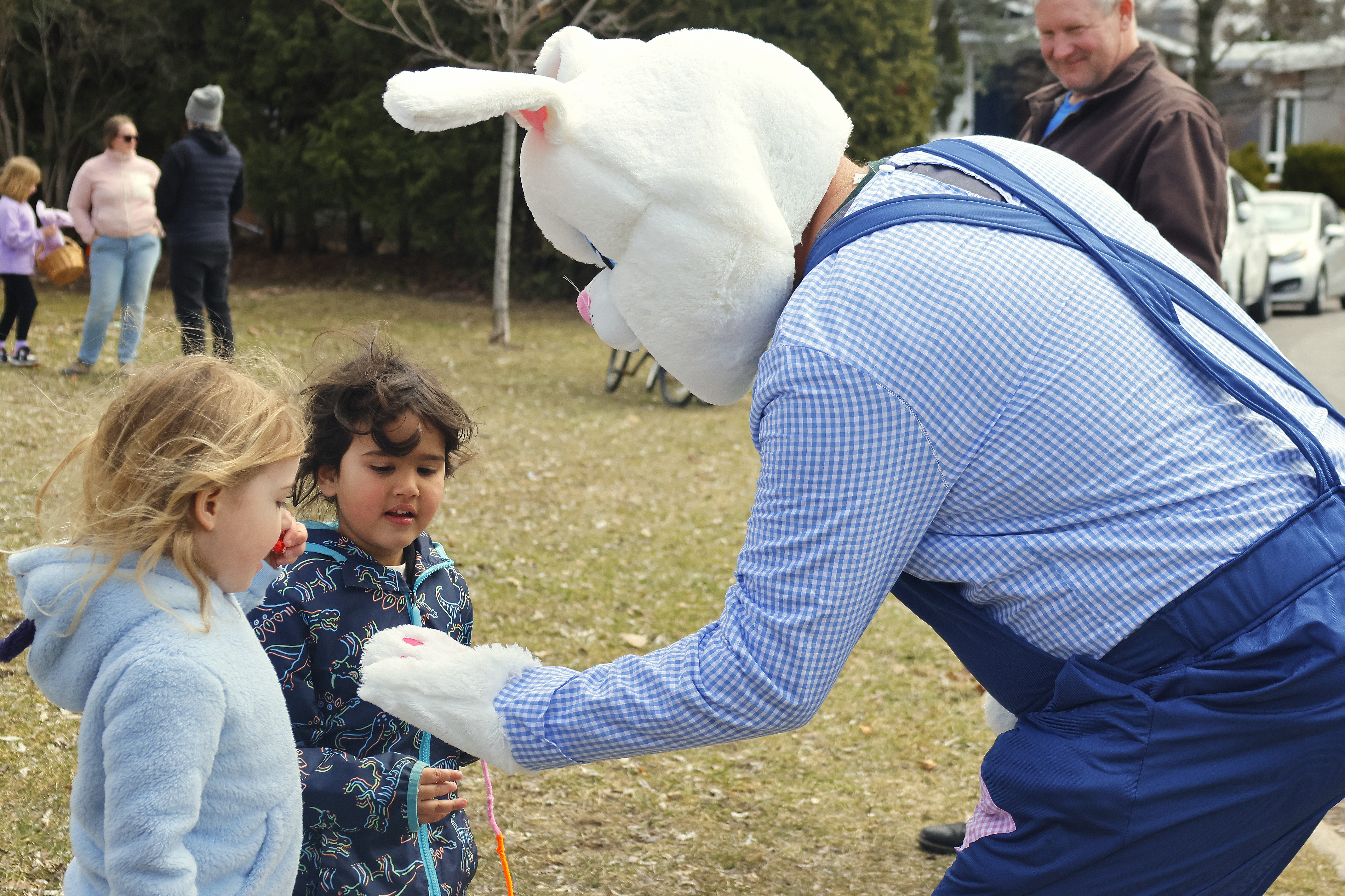 Easter bunny handing out some treats!